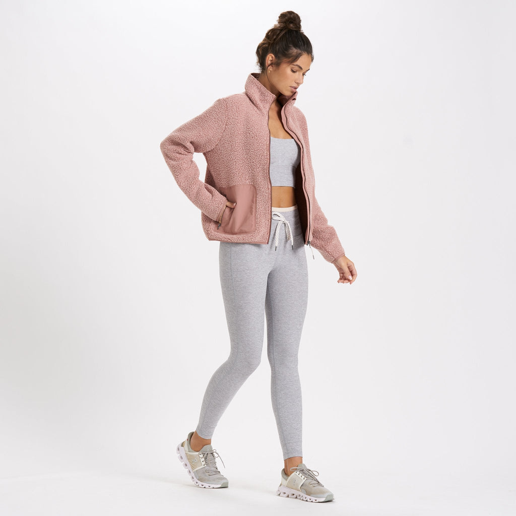 Womens Alpine Sherpa Jacket | Light Terracotta