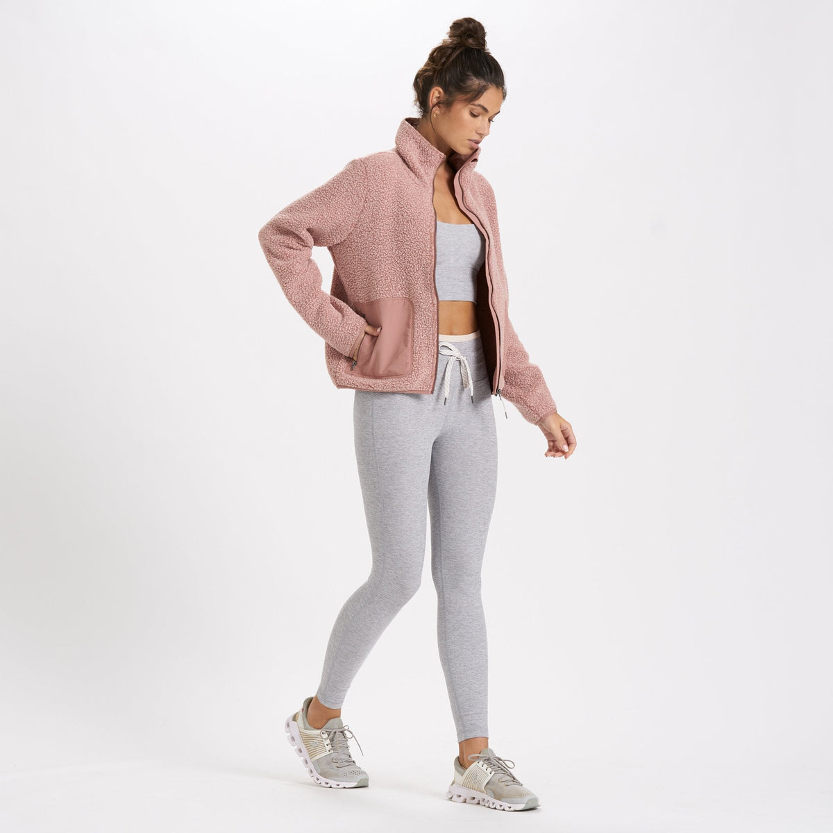 Womens Alpine Sherpa Jacket | Light Terracotta