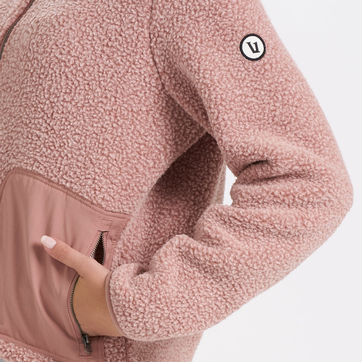 Womens Alpine Sherpa Jacket | Light Terracotta