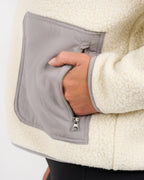 Womens Alpine Sherpa Jacket | Natural