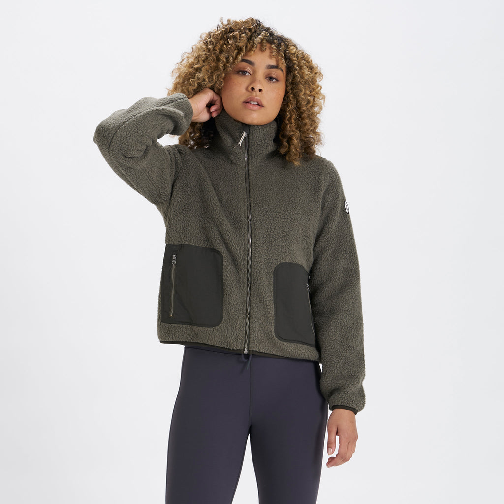 Womens Alpine Sherpa Jacket | Oregano