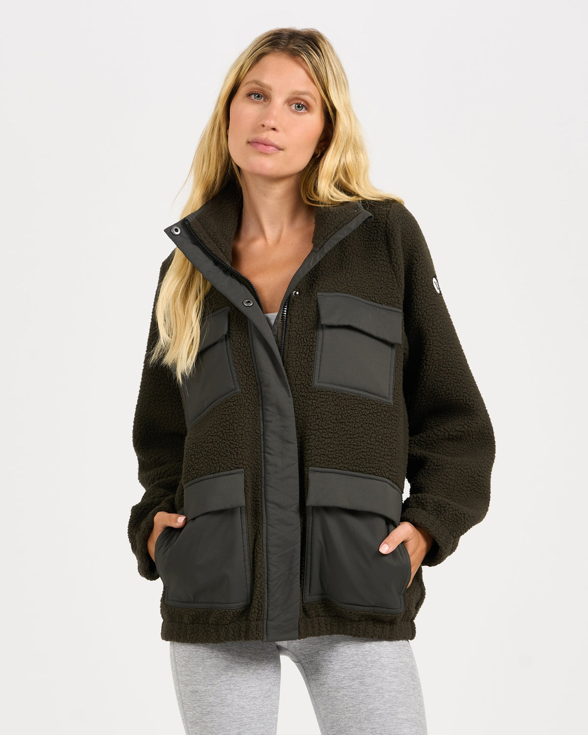 Utility Sherpa Jacket | Dark Oregano