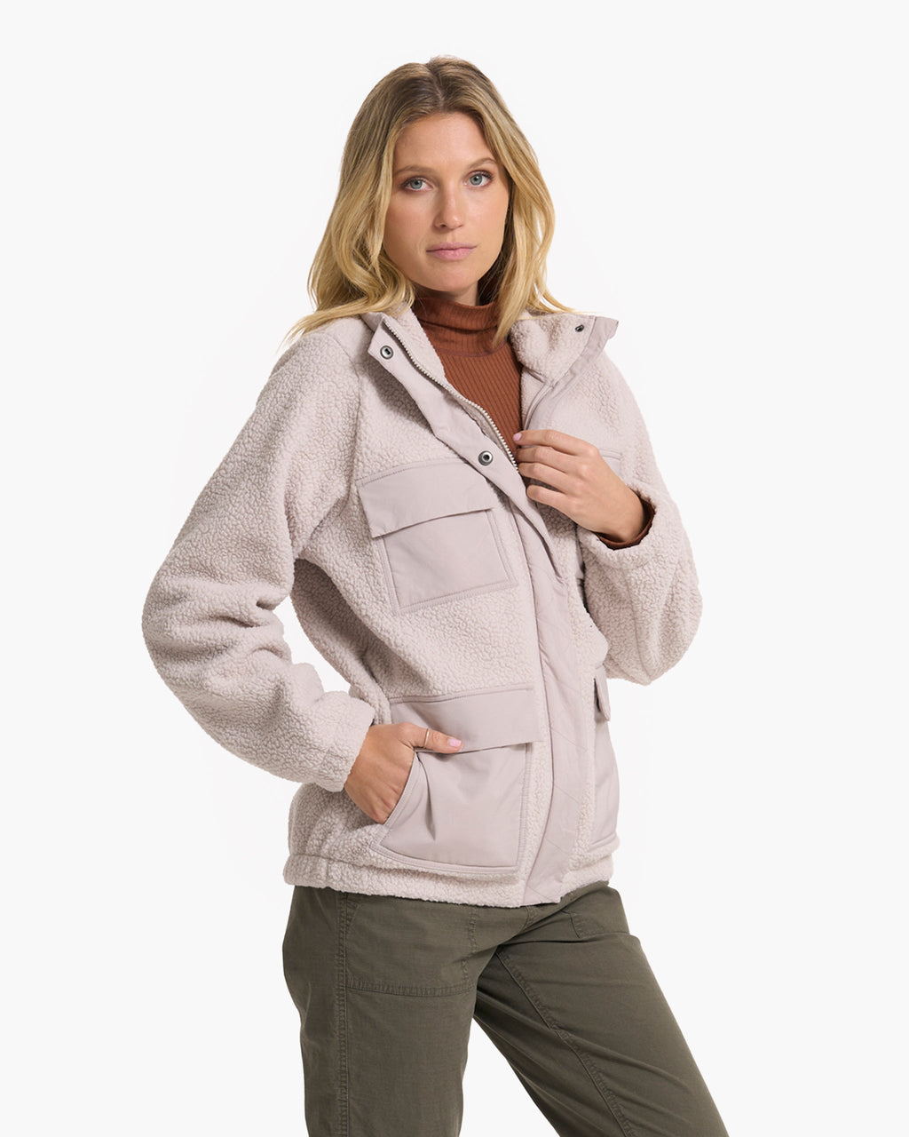 Utility Sherpa Jacket | Dark Salt
