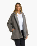Cozy Sherpa Blazer | Smoke