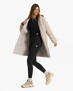 Sherpa Hooded Trench | Dark Salt