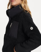 Cozy Sherpa Popover | Black