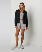 Mackenzie Cropped Shirt Jacket | Washed Black
