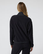 Womens Aspen Half Zip | Black