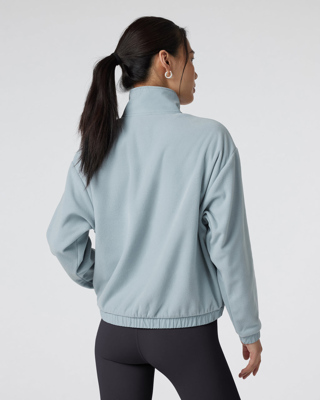 Womens Aspen Half Zip | Chalk Blue