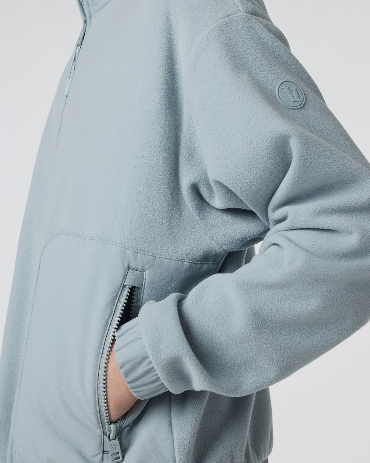 Womens Aspen Half Zip | Chalk Blue