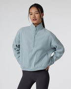 Womens Aspen Half Zip | Chalk Blue