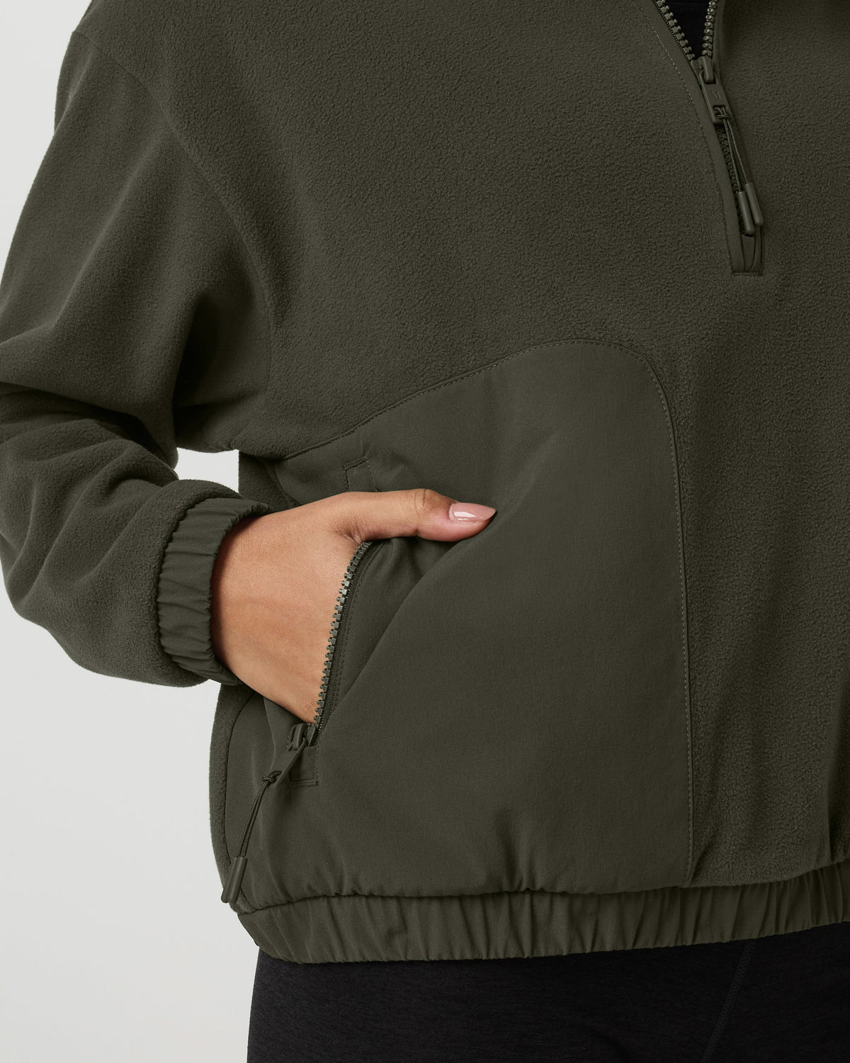 Womens Aspen Half Zip | Olive
