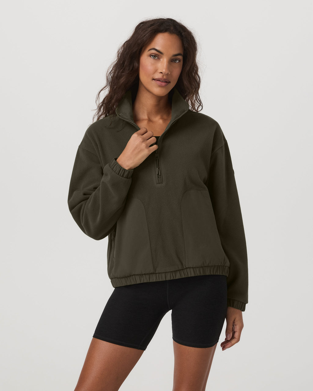 Womens Aspen Half Zip | Olive