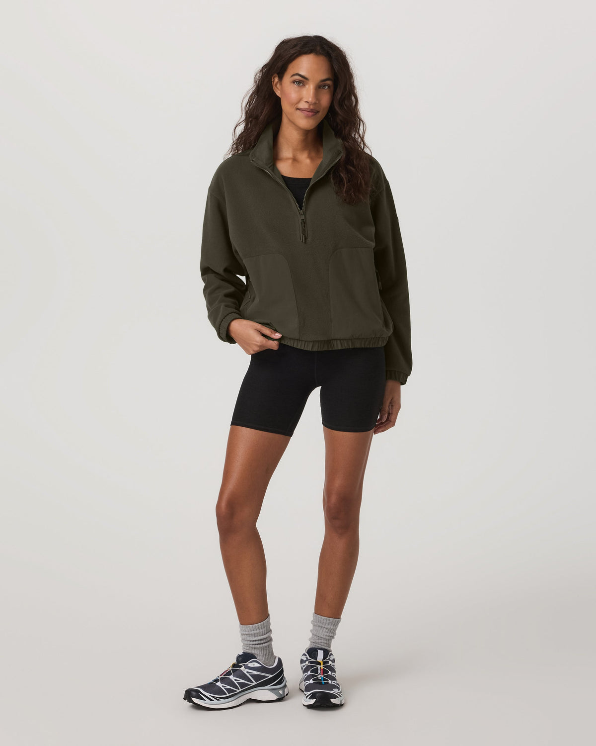 Womens Aspen Half Zip | Olive