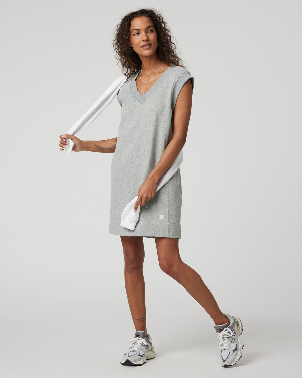Sedona Vest Dress | Light Heather Grey