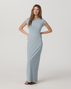 Rib Tee Dress | Raindrop